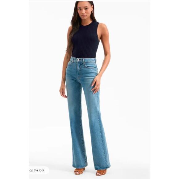 Veronica Beard Crosbie High Rise Wide Leg Jeans Ripple Haze Sz 28 NWT 348 - Picture 6 of 9